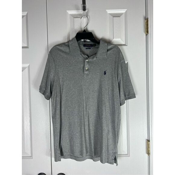 Polo Ralph Lauren Mens Grey Polo Classic Fit Shirt Size M - Picture 1 of 4